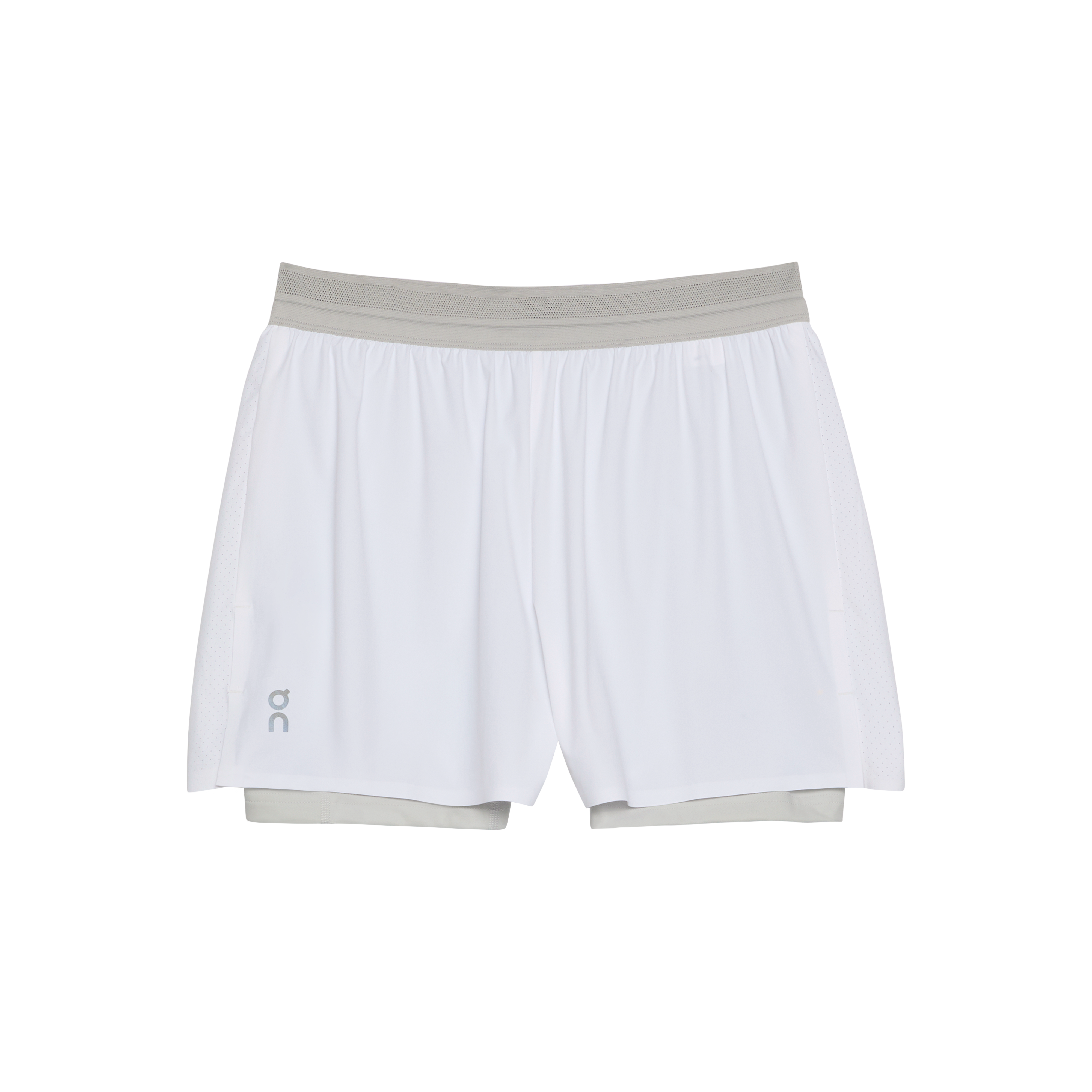On 3" Performance 2/1 Shorts White | Glacier (Women's)