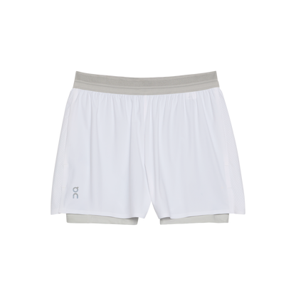 On 3" Performance 2/1 Shorts White | Glacier (Women's)