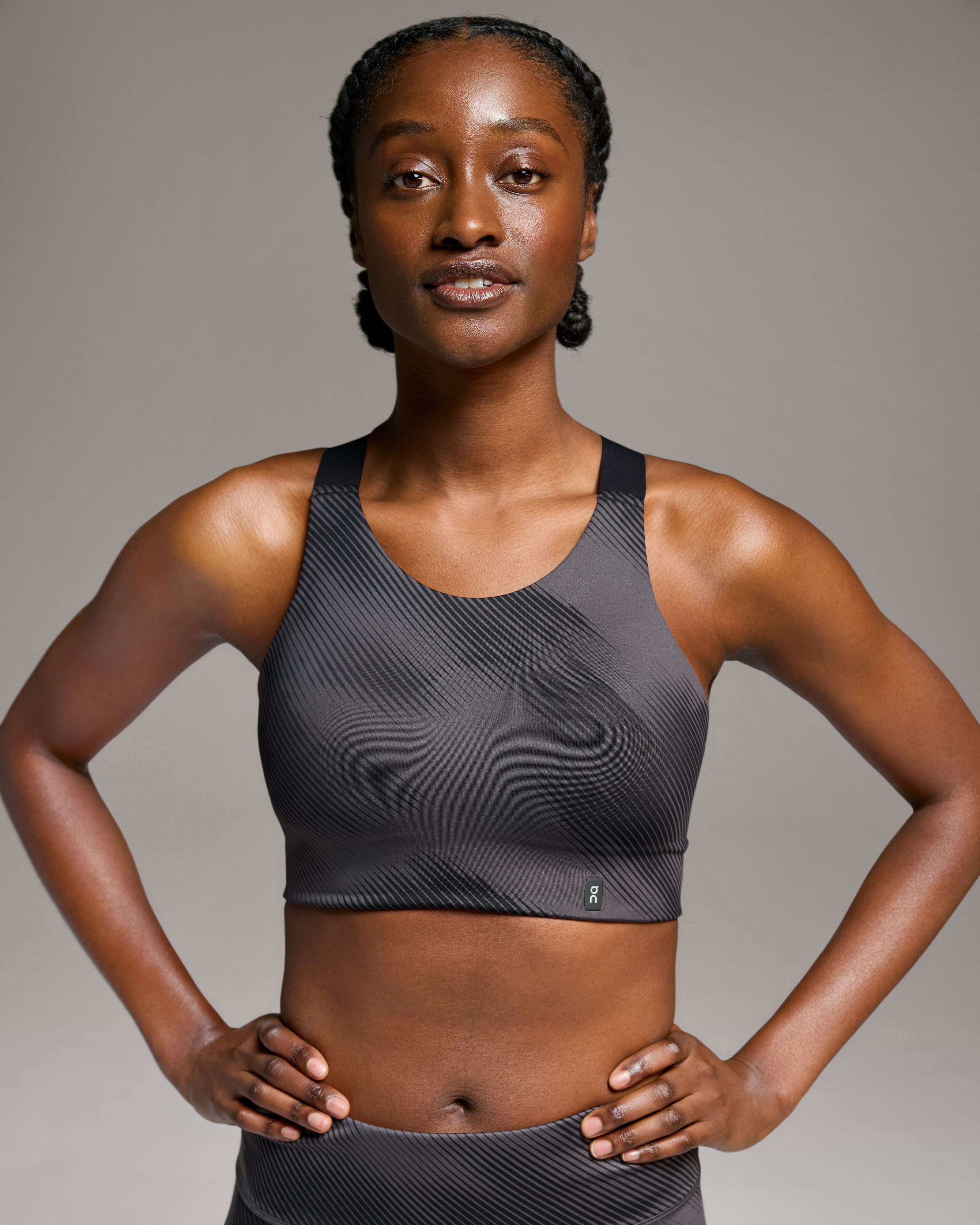 on performance graphic bra Black (Women's)