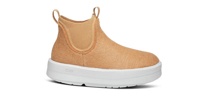 Oofos Women's Wool-Blend Boot White & Almond