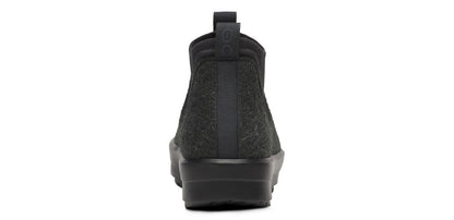 Oofos Women's Wool-Blend Boot Black & Charcoal