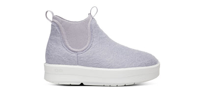 Oofos Women's Wool-Blend Boot White & Spacedust