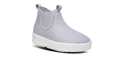 Oofos Women's Wool-Blend Boot White & Spacedust