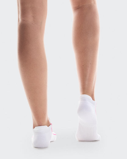 On Court Sock Low White | Pink