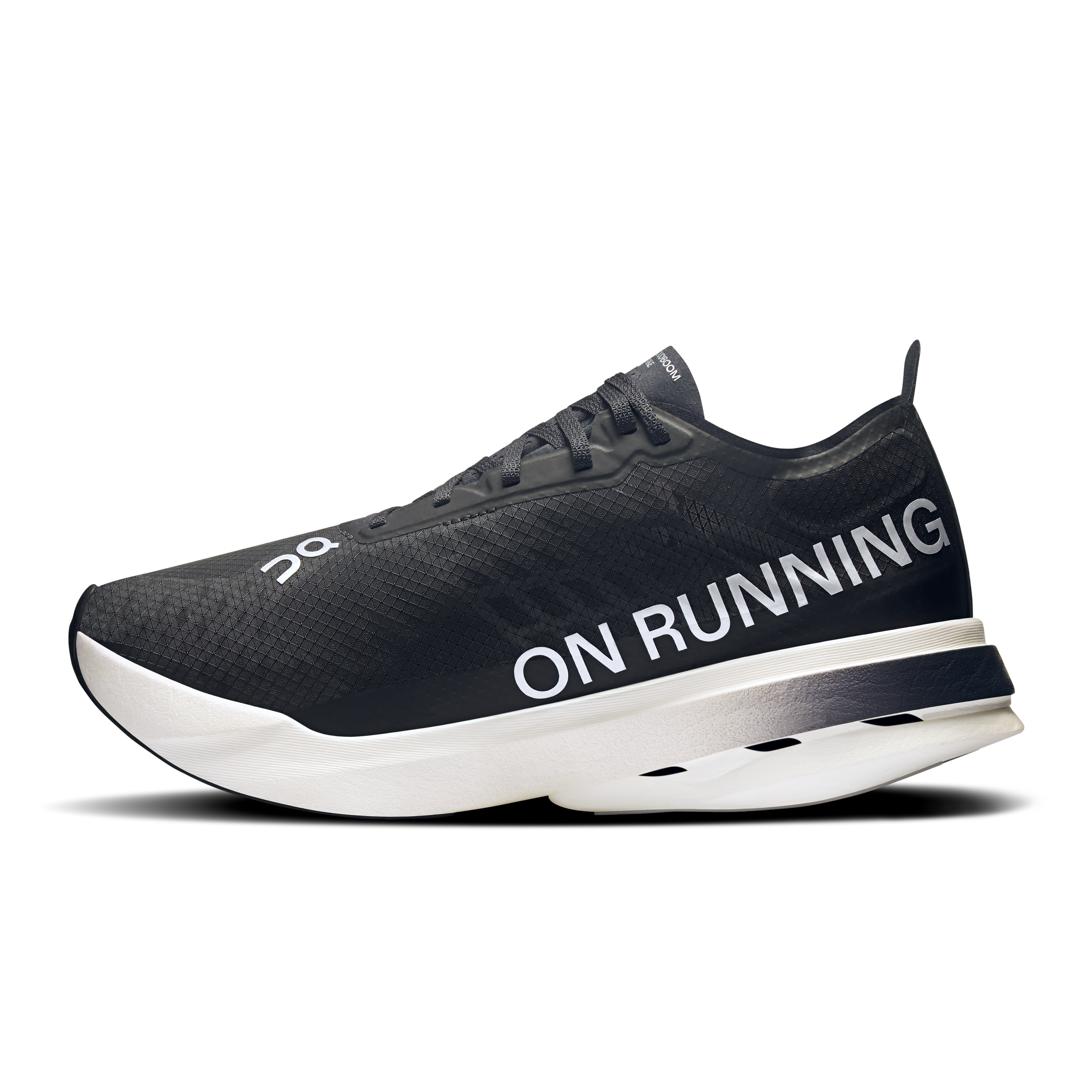on running cloudboom strike black white (women's)