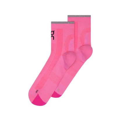 On Elite Run Sock Mid Raspberry | Pink