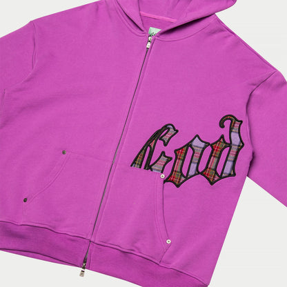 Godspeed Og Logo Sweatsuit (Pink Plaid)