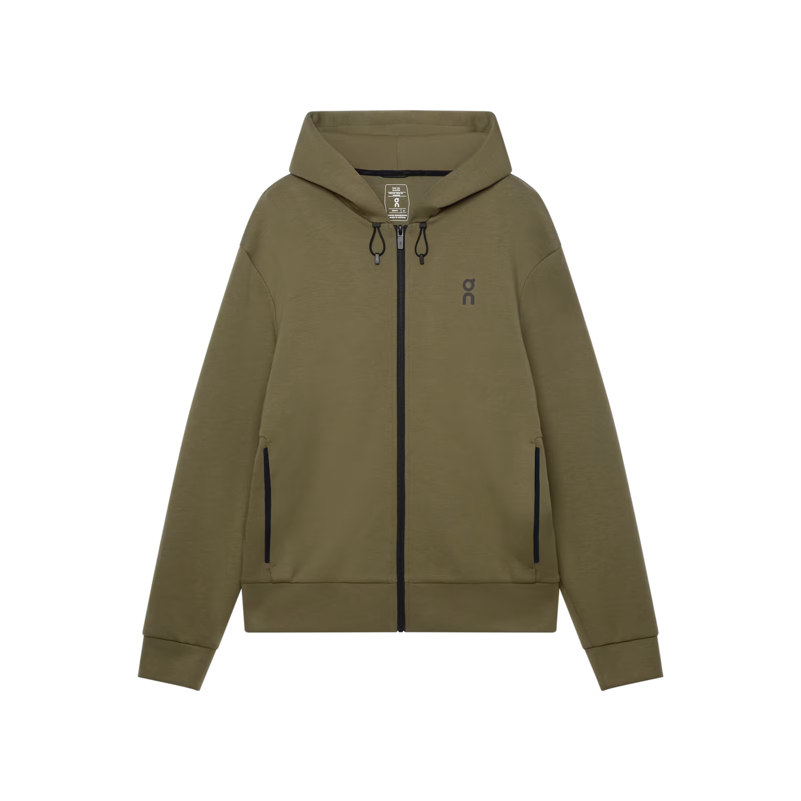 On Focus Tech Zip Hoodie Kalamata