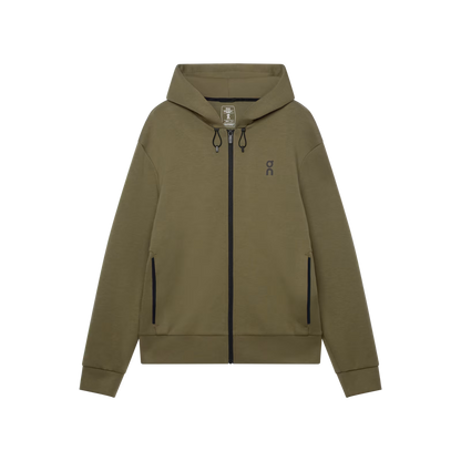 On Focus Tech Zip Hoodie Kalamata