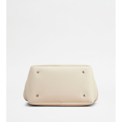 Tods Di Bag Reverse In Leather Small Off White