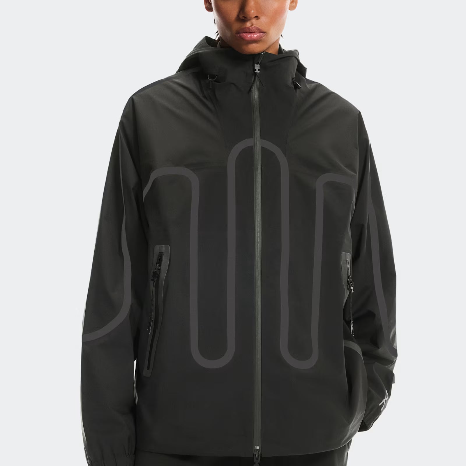 On Waterproof Jacket Ikon Black