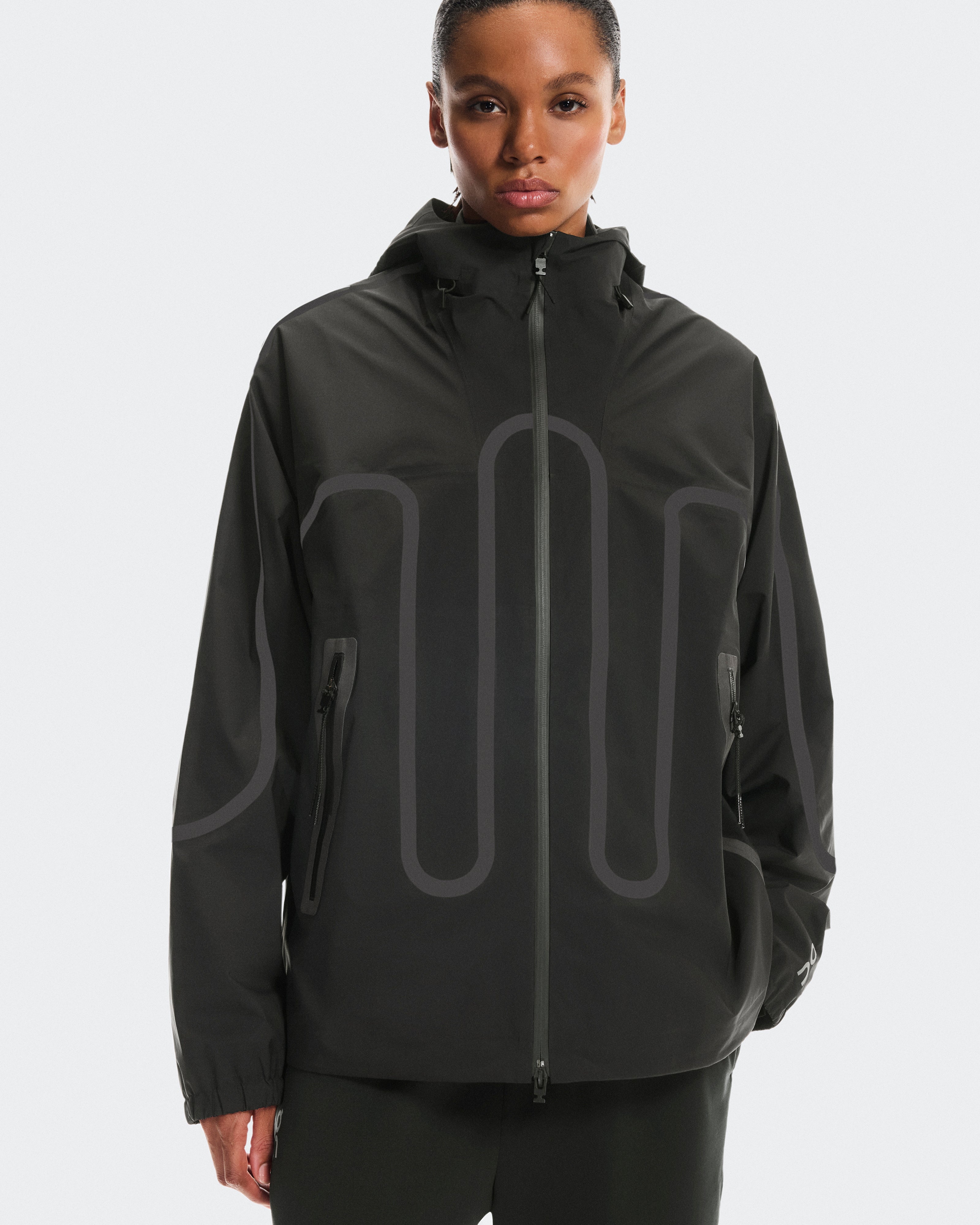 On Waterproof Jacket Ikon Black
