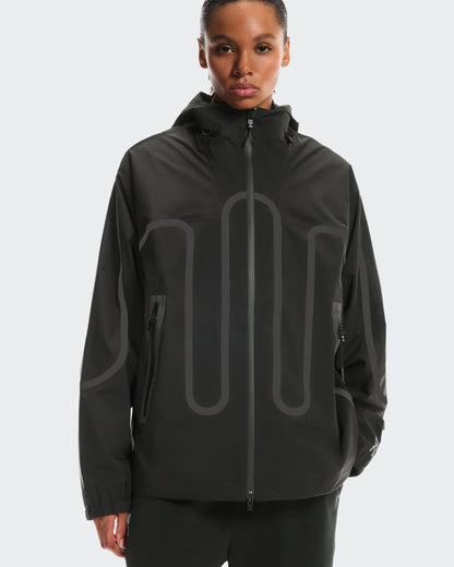 On Waterproof Jacket Ikon Black