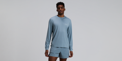 Bandit Mens Micromesh Long Sleeve Tranquil Blue