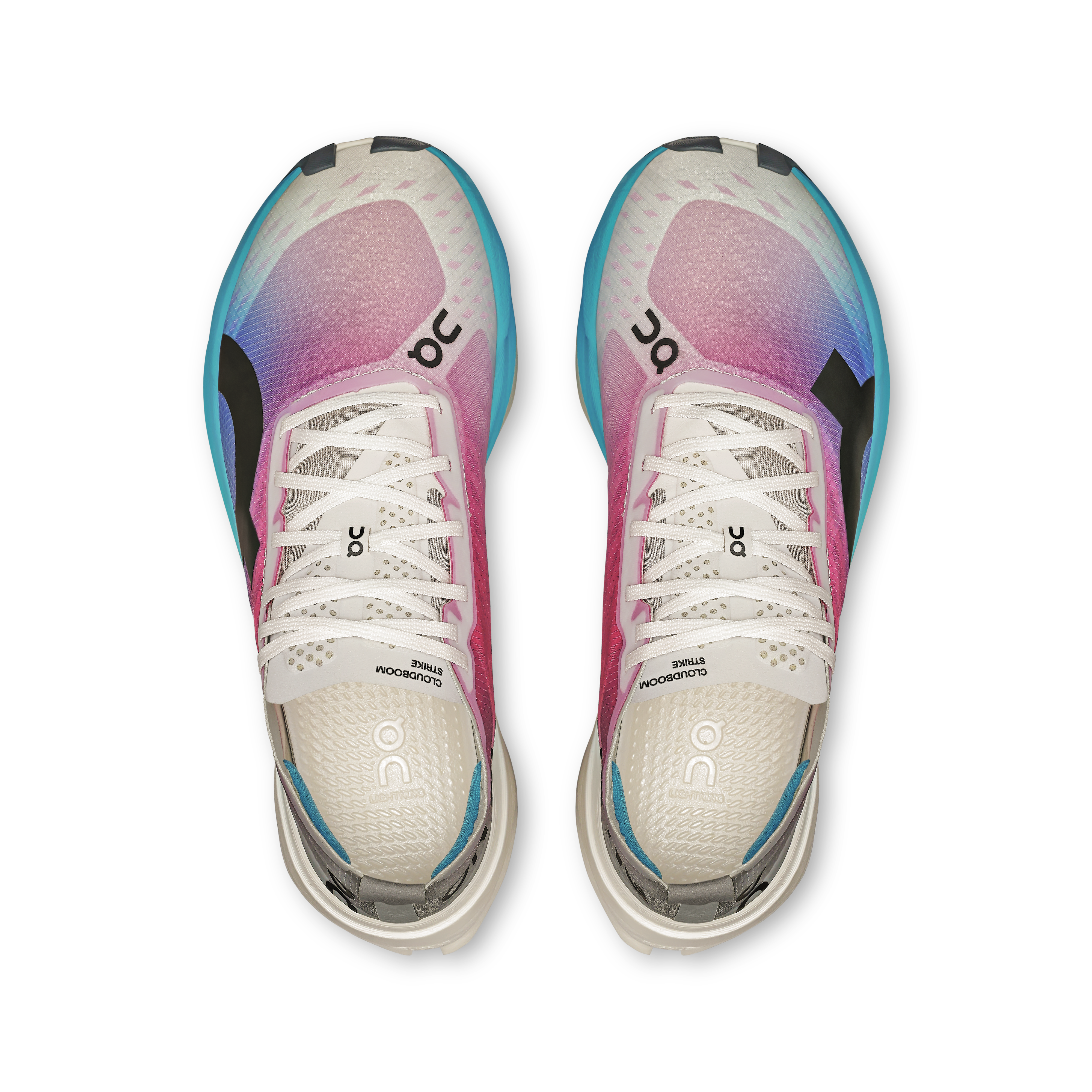 on running cloudboom strike white horizon running (women's)