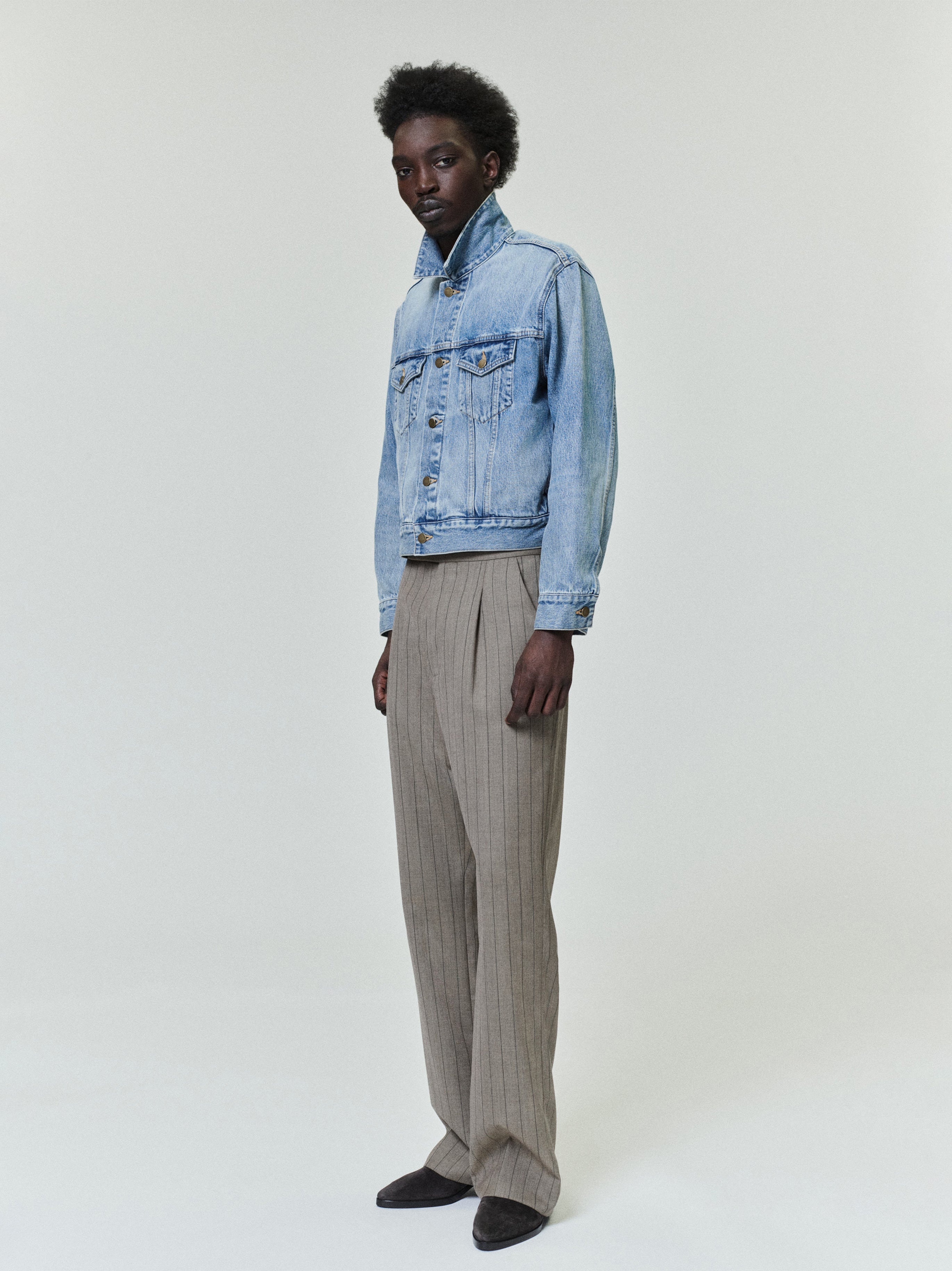 Essentials Denim Trucker Jacket Light Indigo