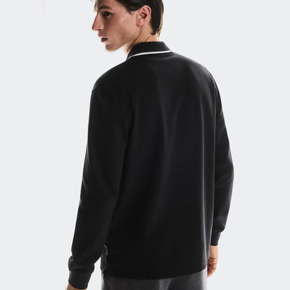 On Courtside Long-T Polo Black