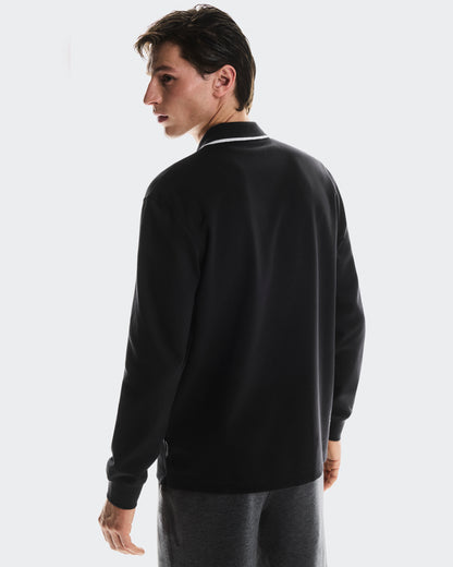 On Courtside Long-T Polo Black