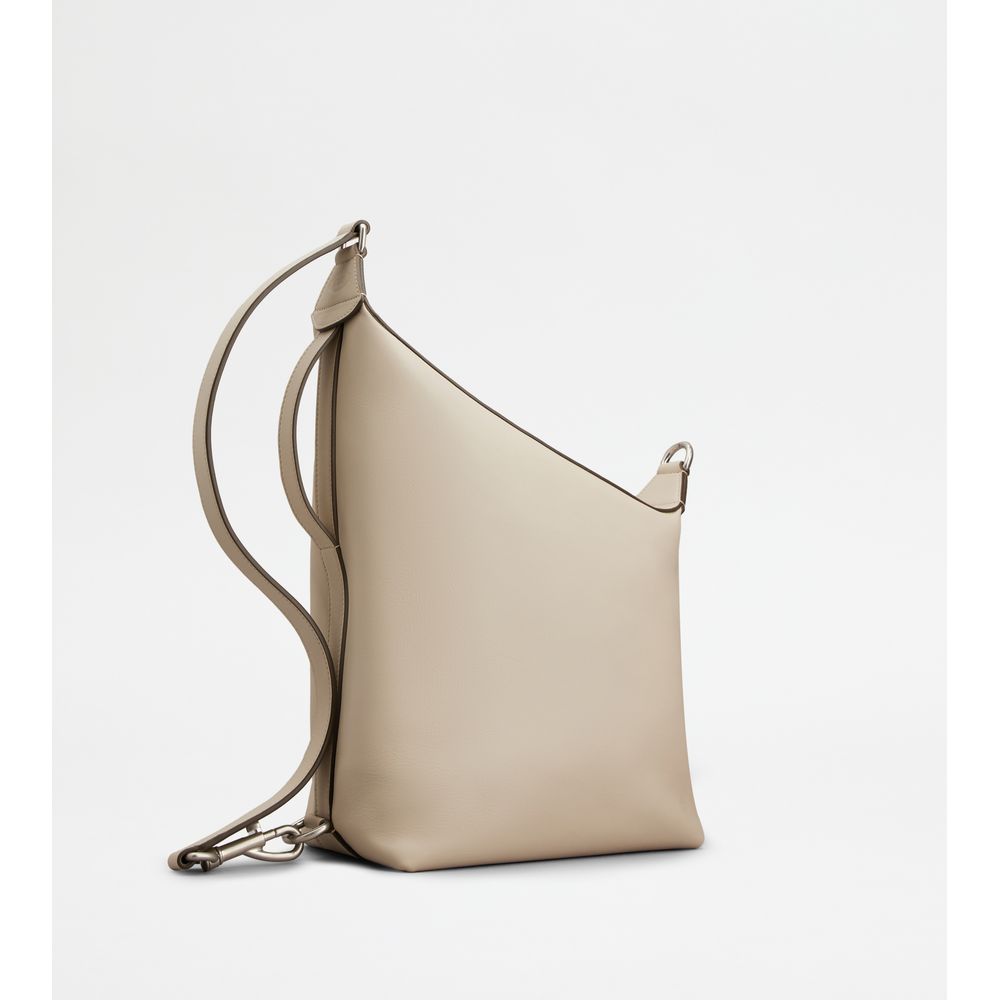 Tods Tods Meda Bag In Leather Small Off White
