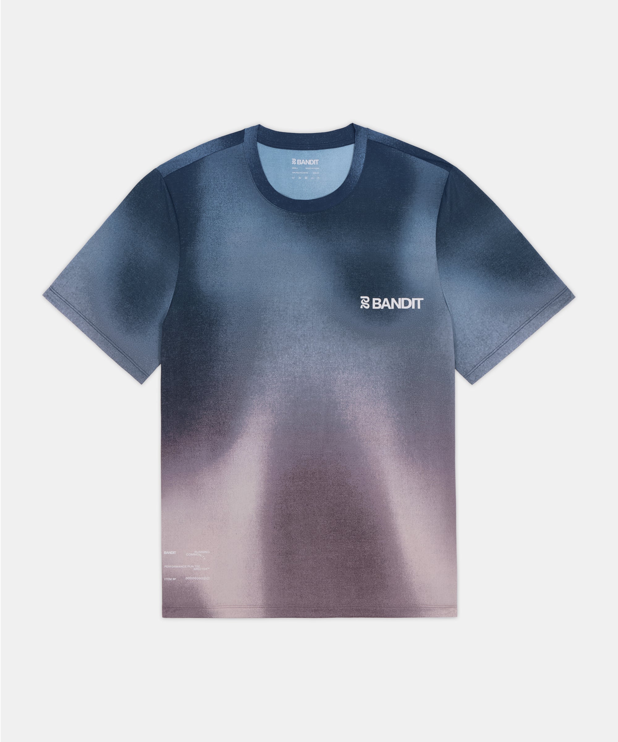 Bandit Mens Specter Performance Tee Flow State Aegean Multi