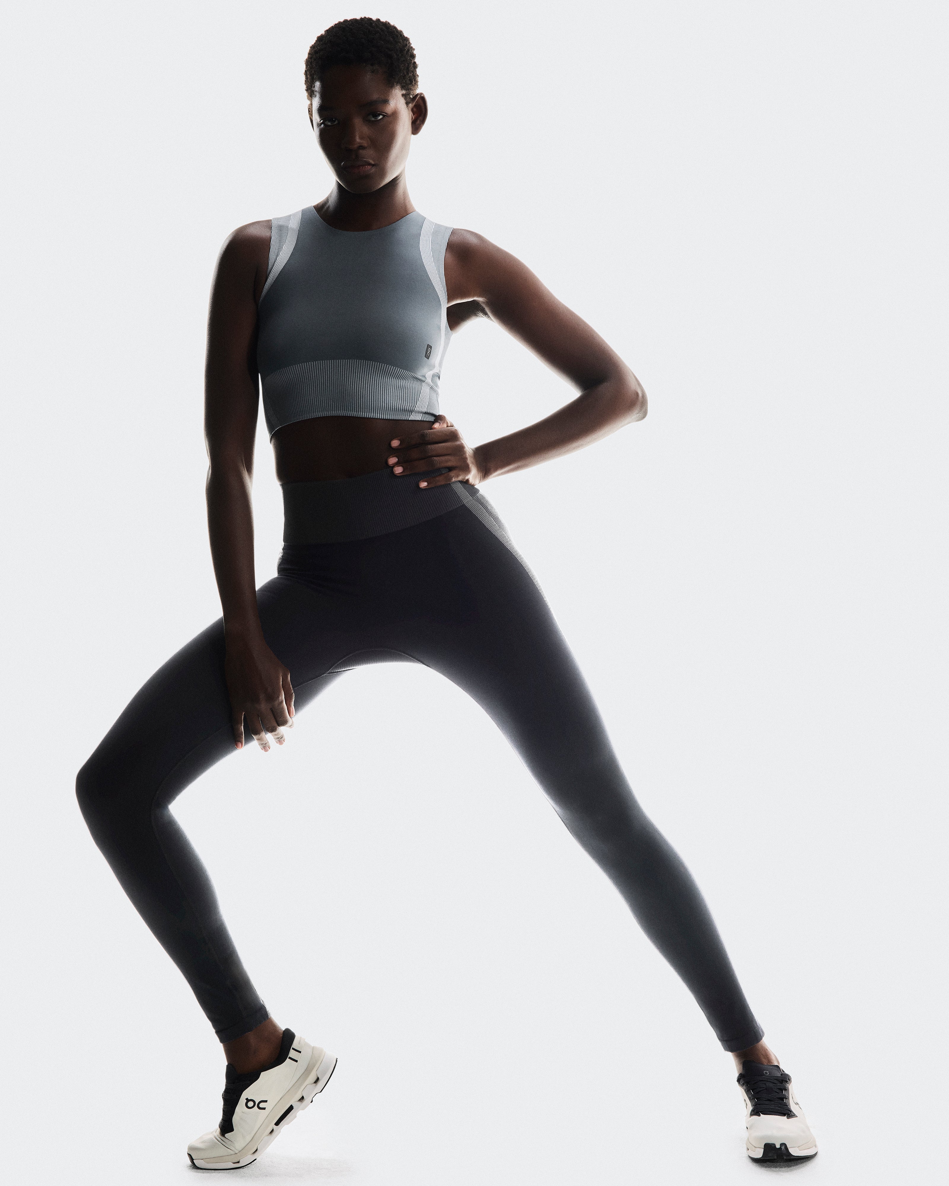 On Studio Knit Tights Black | Eclipse (Women's)