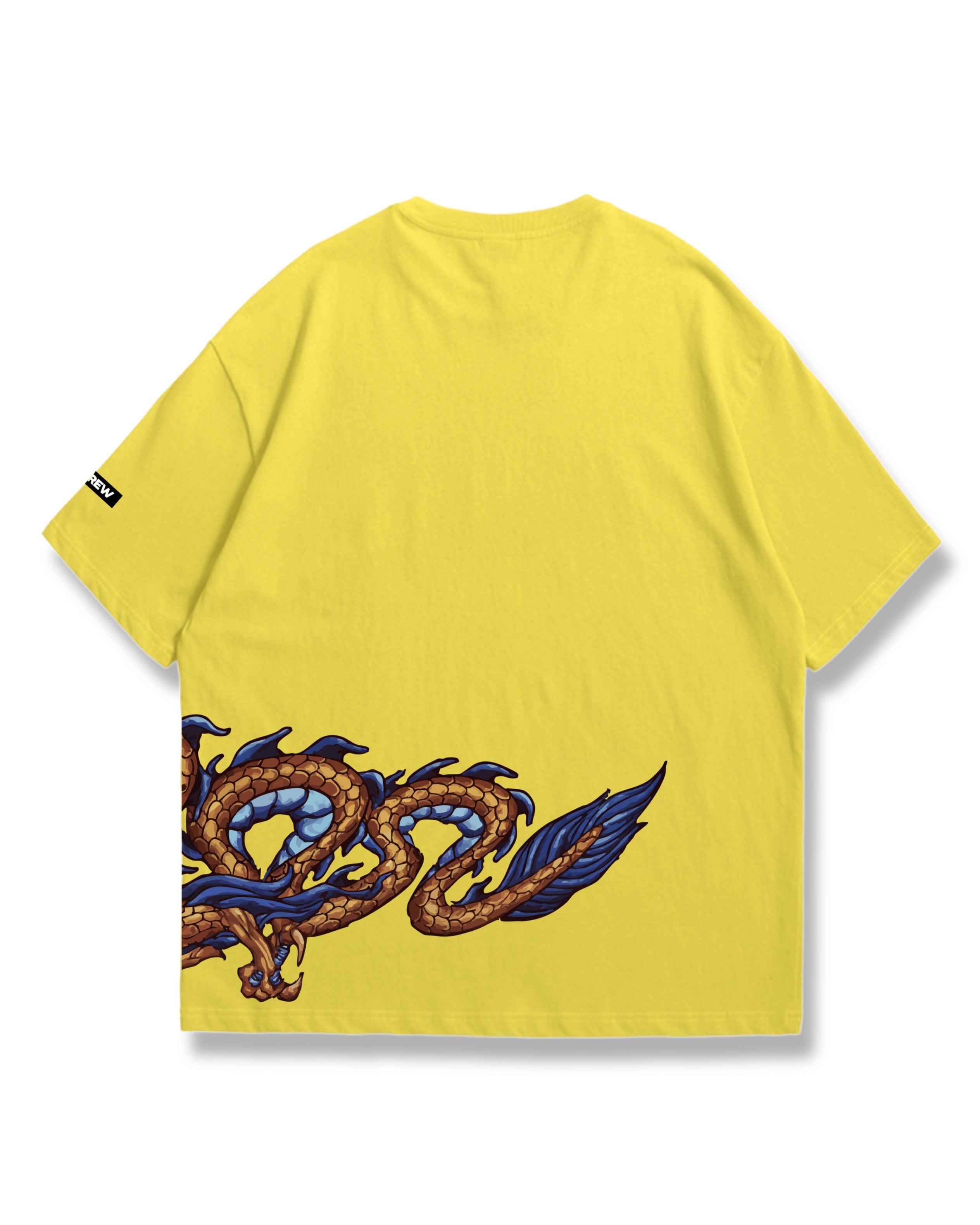 LIME YELLOW EASTERN DRAGON T-SHIRT