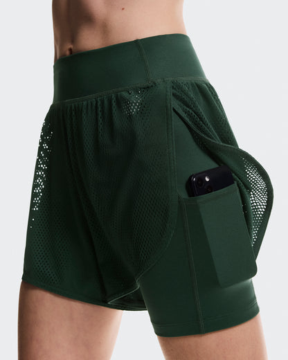 On Train Volt 2-In-1 Shorts Obsidian (Women'S) (Women's)