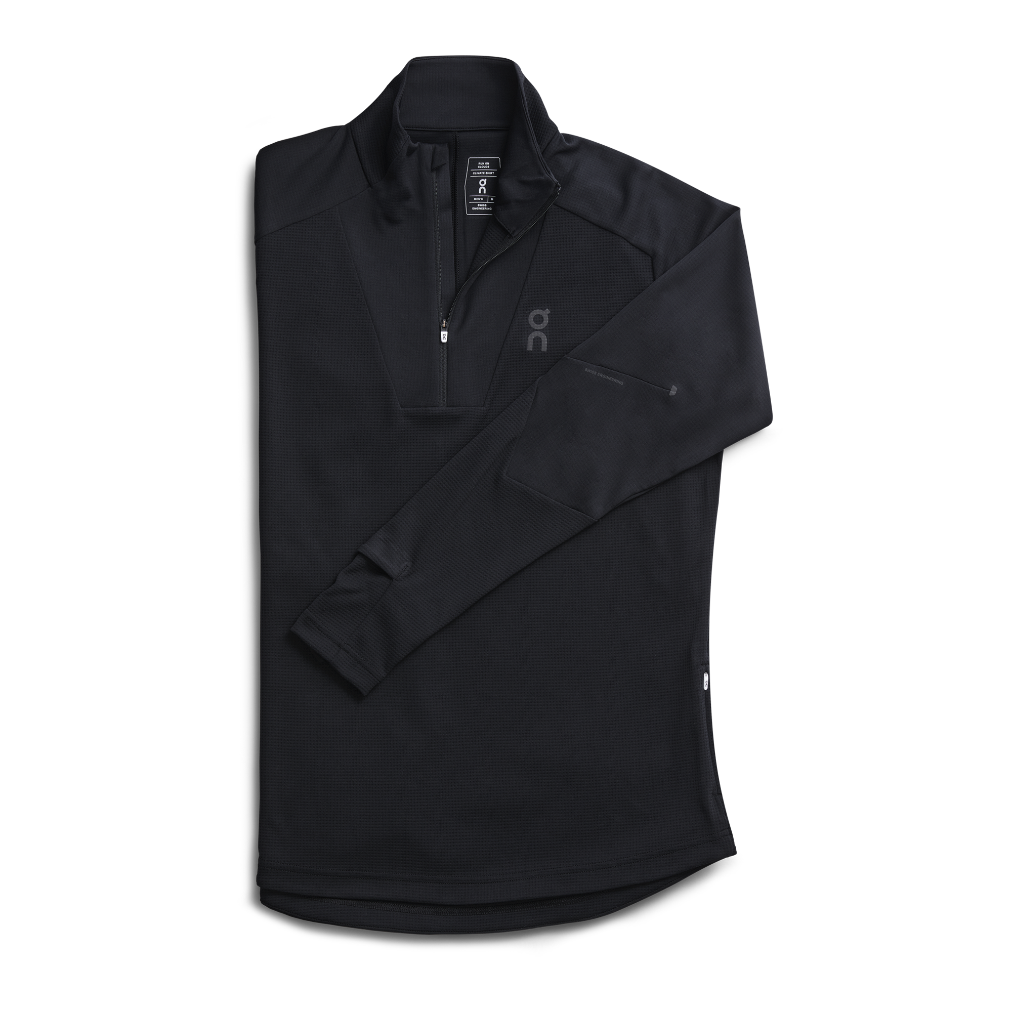 on climate shirt Black