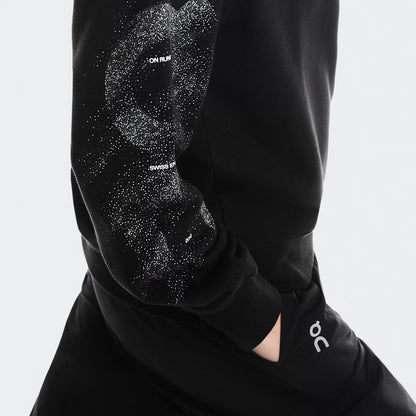 On Club Crew Graphic Black | Olive (Women'S)