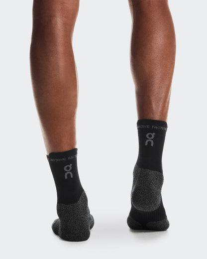 On Merino Sock Paf Black | Glacier