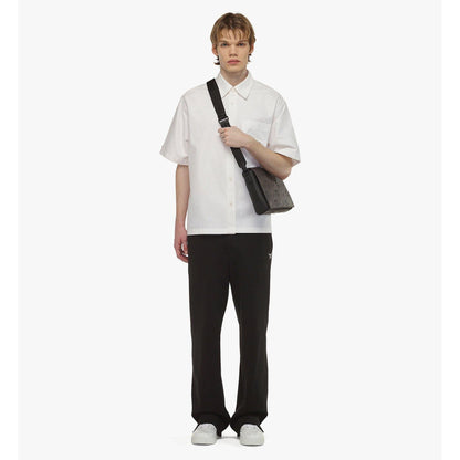 MCM Klassik Messenger In Maxi Monogram Leather