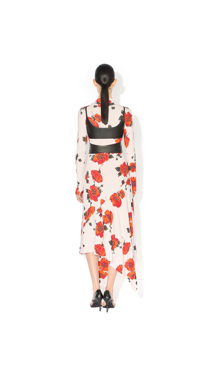 Alaïa Jersey Flower Skirt
