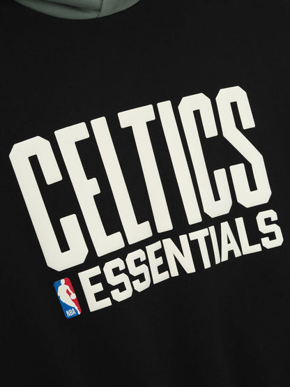 Essentials Celtics Sport Hoodie Black/ Balsam Green