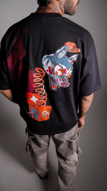 DARK SECRET BLACK MEN’S OVERSIZED T-SHIRT