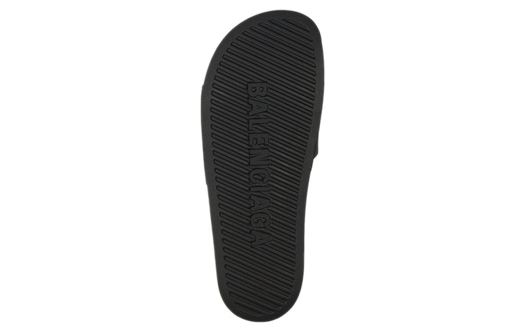 Balenciaga Pool Slide Black Fluo Green
