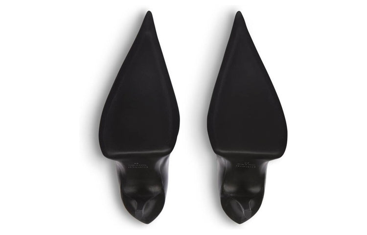 Balenciaga Witch 110mm Booties Black Sheepskin (Women's)