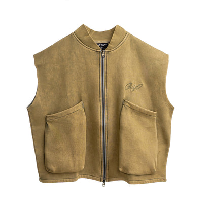 Ctrl+P Acid Washed Half Jacket, back