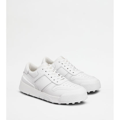 Tods Sneakers In Leather White Womens