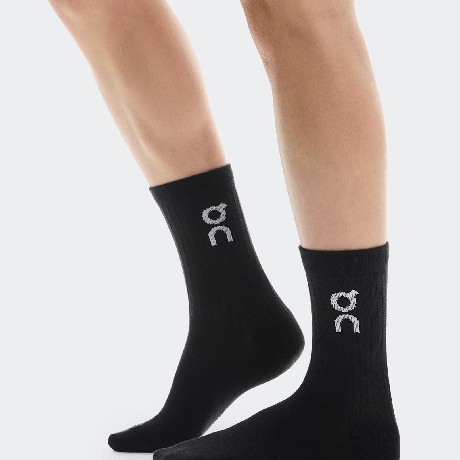 On Logo Sock High 3P Black