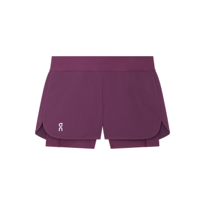 On 3" Court Shorts 2-In-1 Cassis (Women'S)