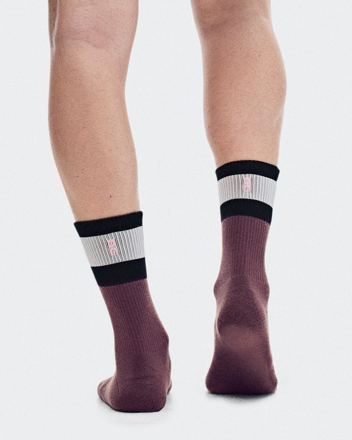 On Courtside Sock High 2P Ivory | Mulberry