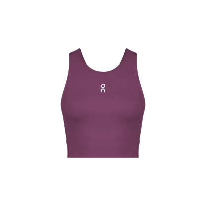 On Court Crop Top Cassis (Women'S)