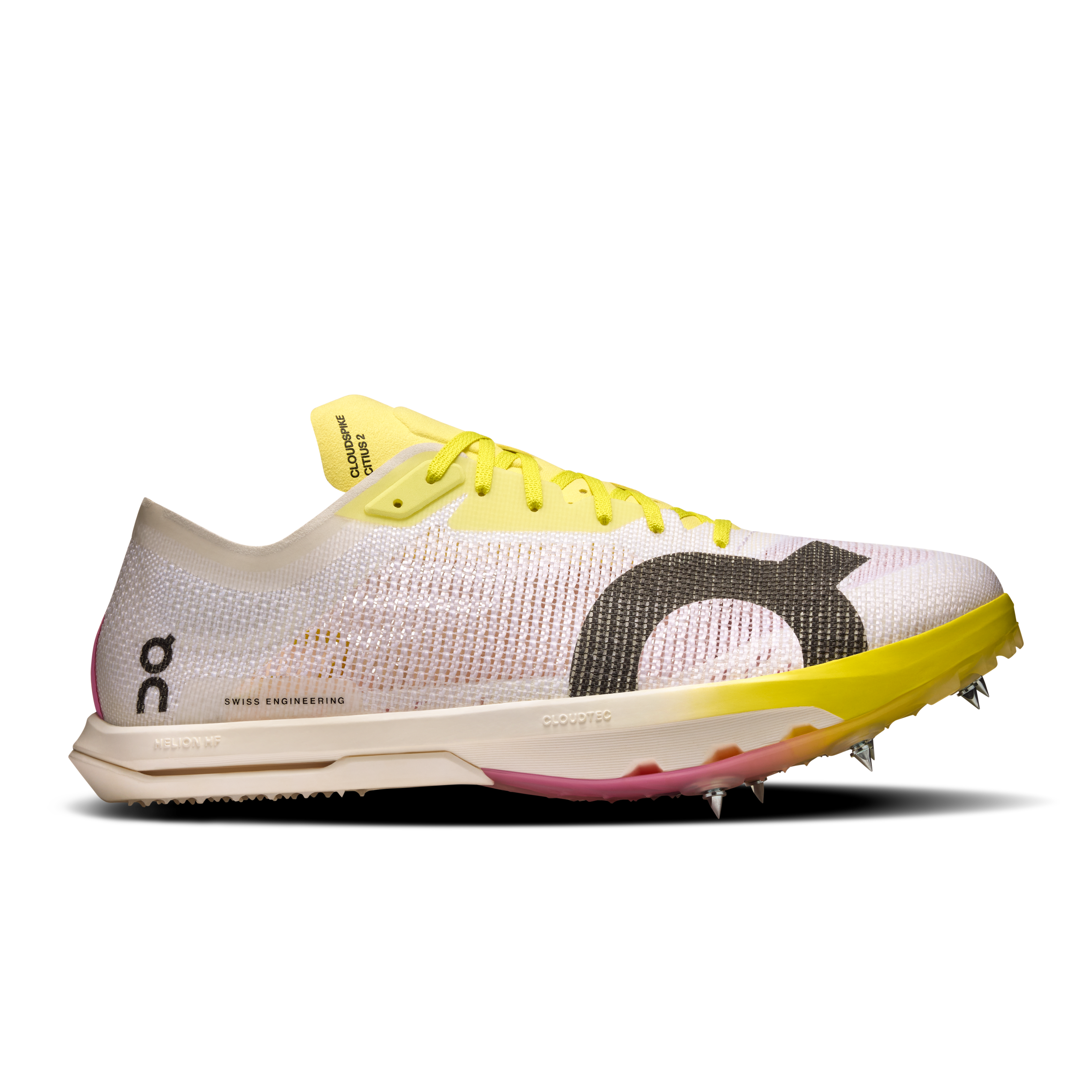 On Running Cloudspike Citius 2 White Raspberry