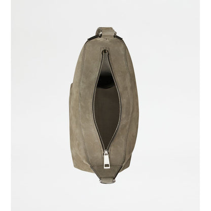 Tods Tods Meda Bag In Nubuck Small Grey