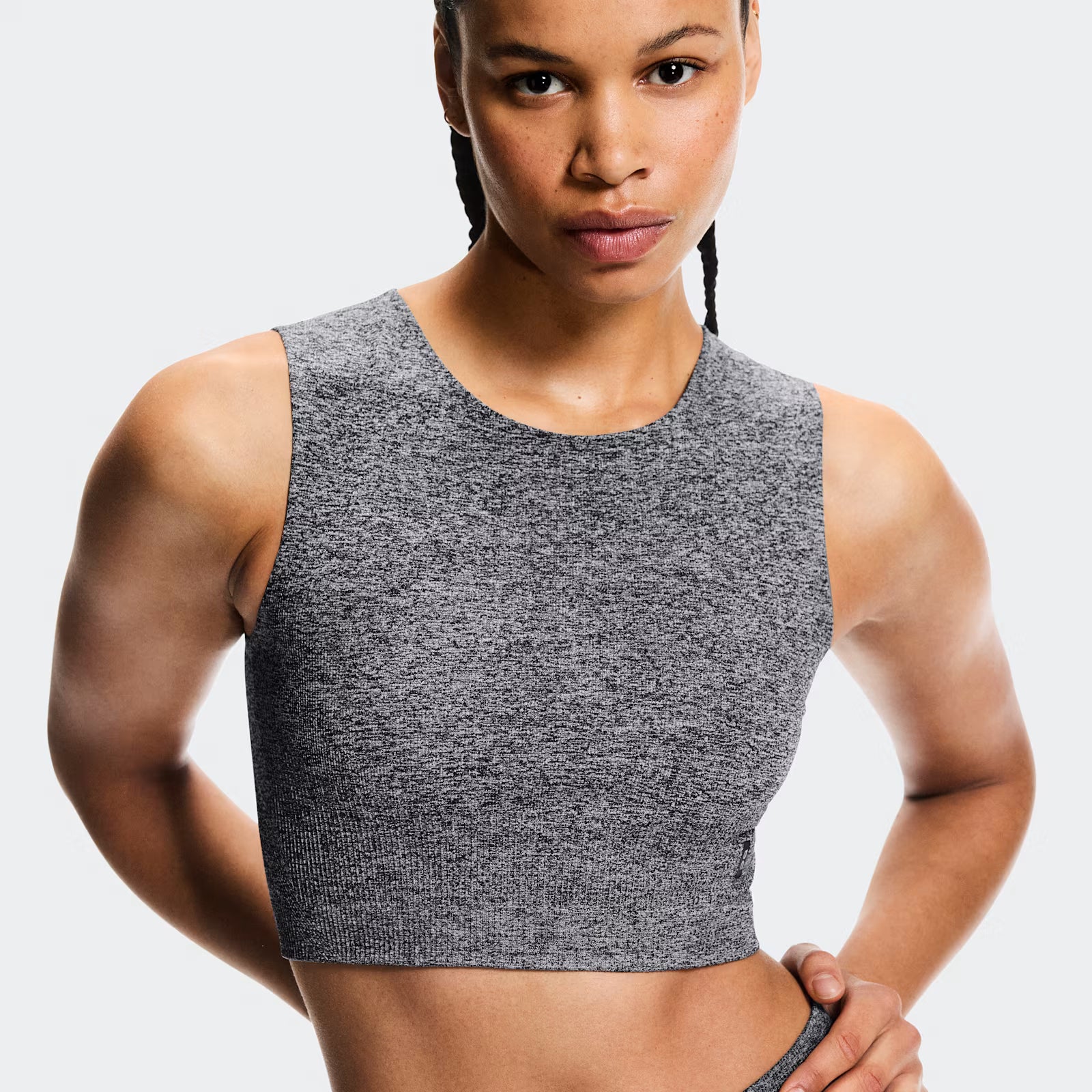 On Studio Knit Crop Graphite Heather (Women'S)