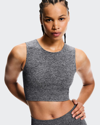 On Studio Knit Crop Graphite Heather (Women'S)