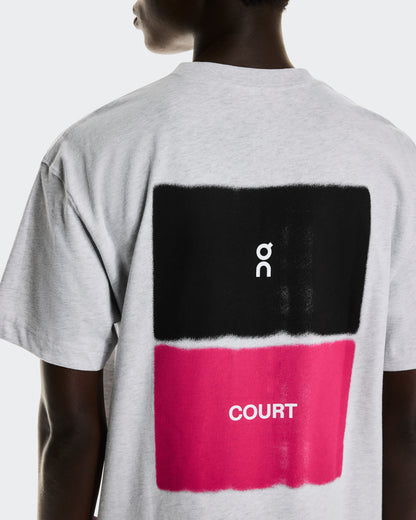 On Club-T Court Heather Gray | Pink