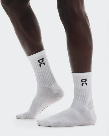 On Logo Sock High 3P White
