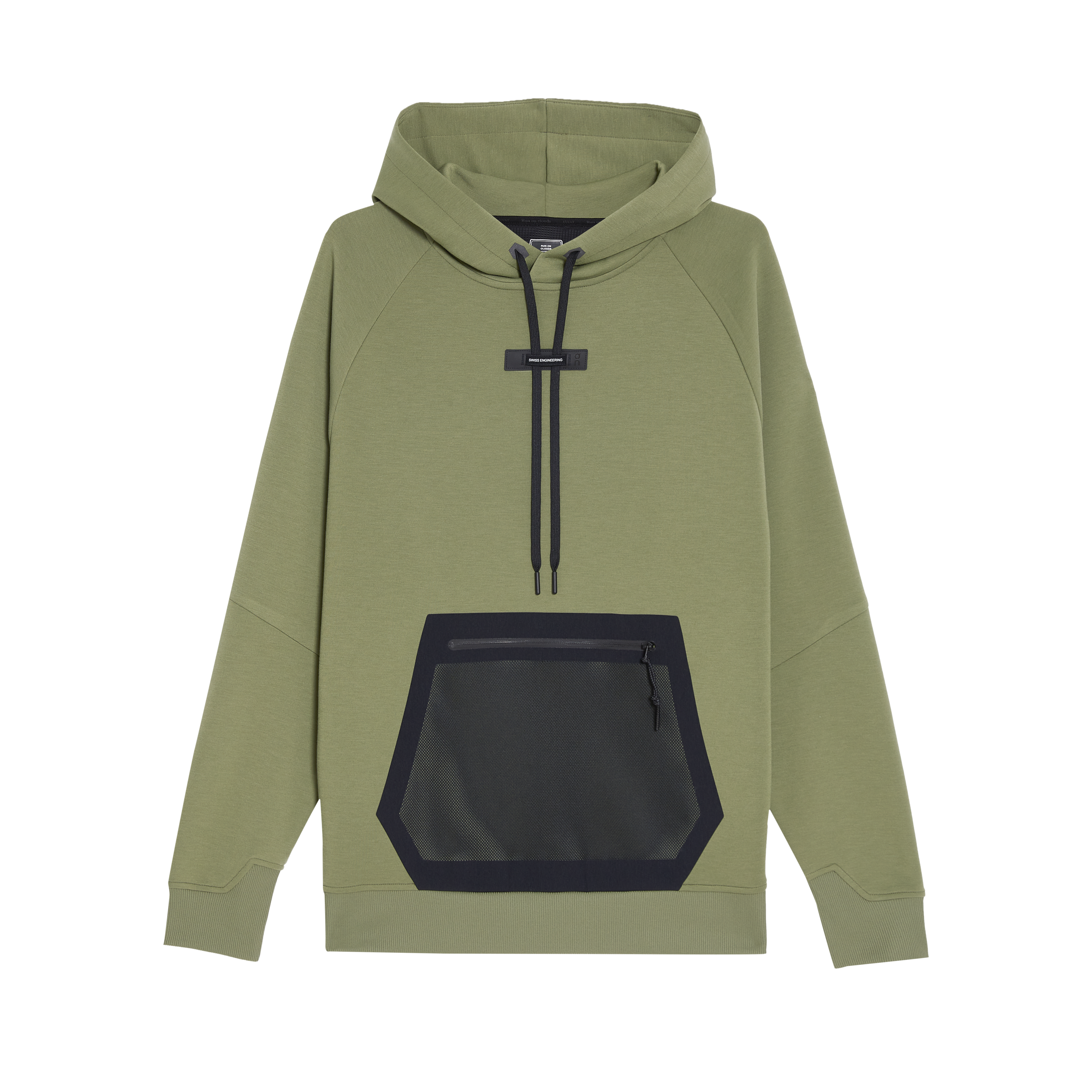 on hoodie Taiga