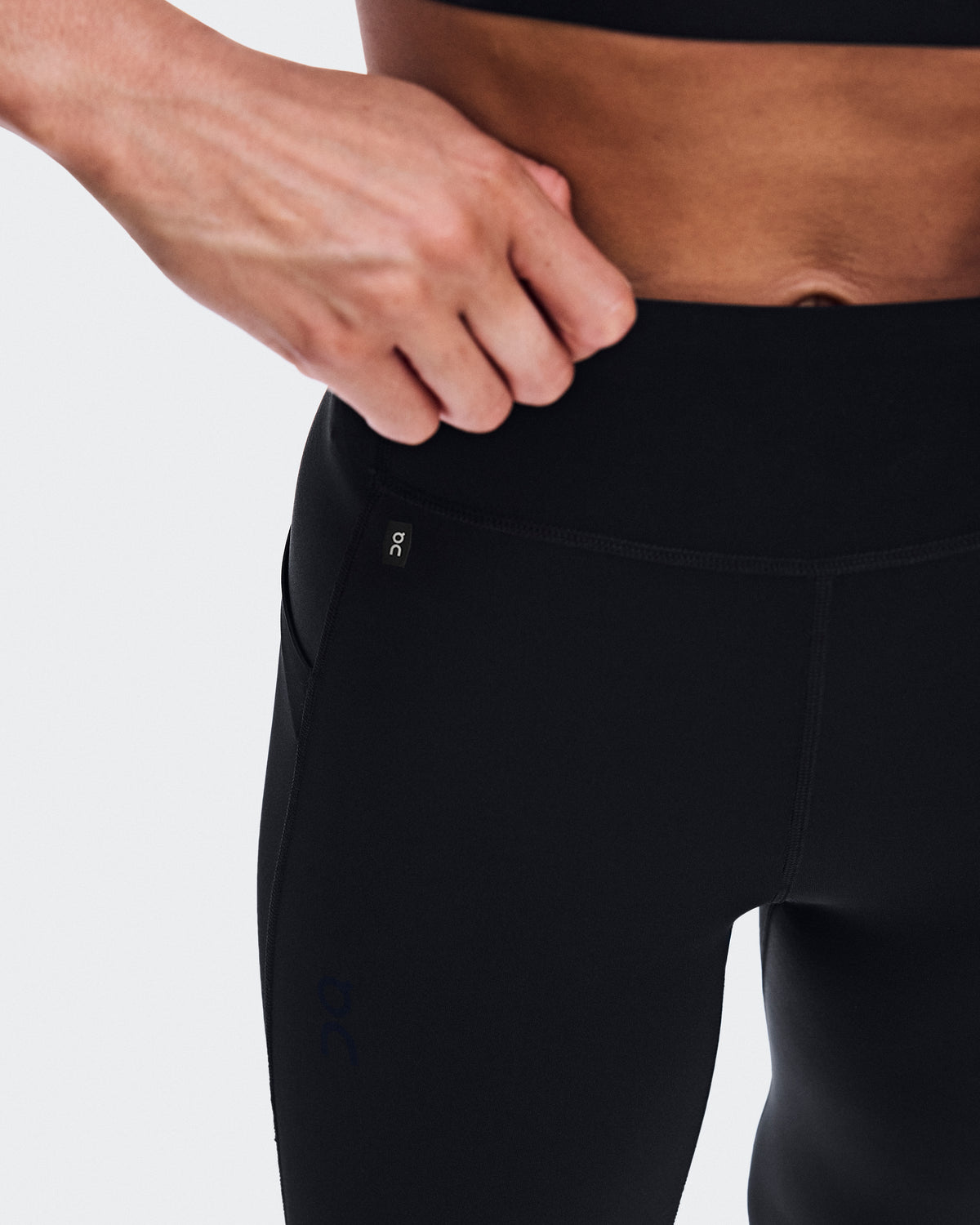 On Train Tights 7/8 Black (Women'S)